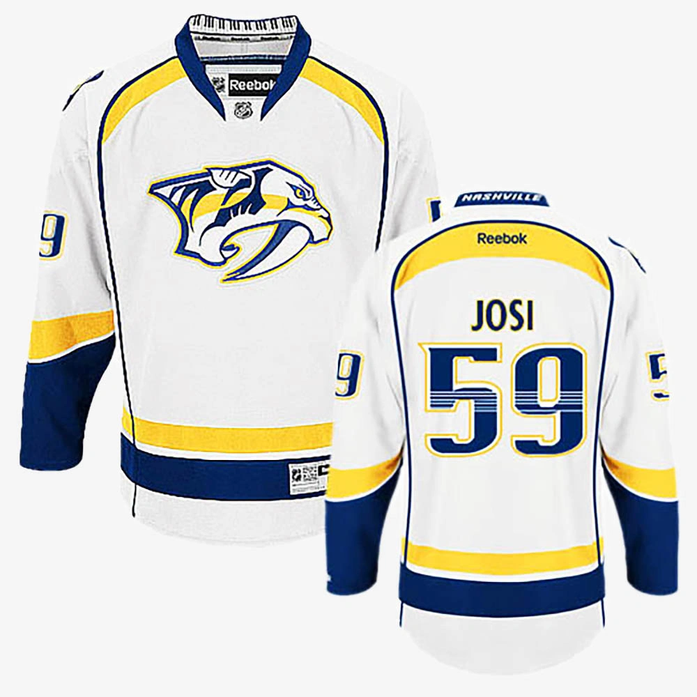 Roman Josi Nashville Predators White Away Jersey
