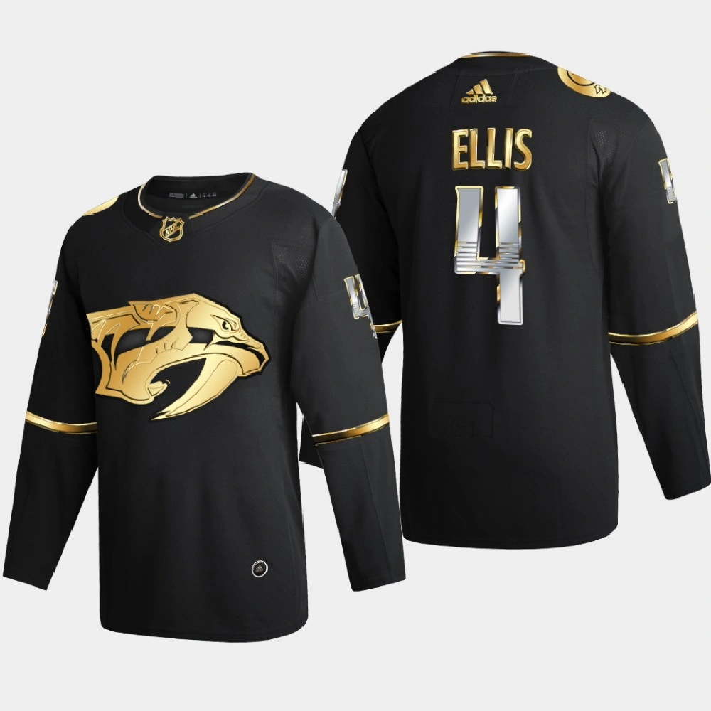 Men Nashville Predators Ryan Ellis #4 2020-21 Golden Edition Limited Authentic Jersey - Black