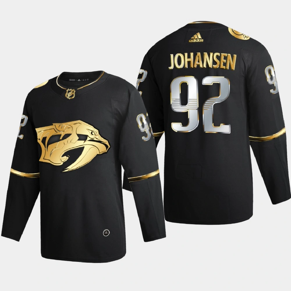 Men Nashville Predators Ryan Johansen #92 2020-21 Golden Edition Limited Authentic Jersey - Black