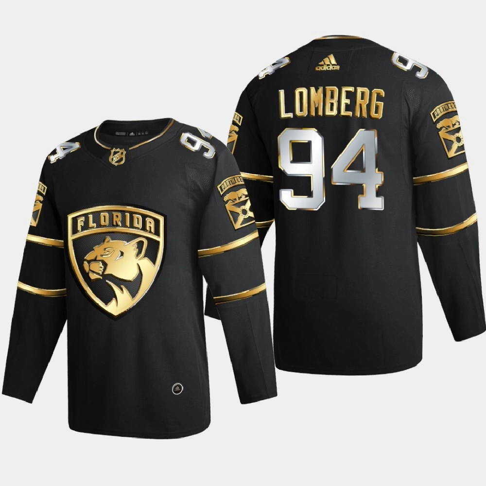 Men Florida Panthers Ryan Lomberg #94 2020-21 Authentic Golden Limited Edition Jersey - Black