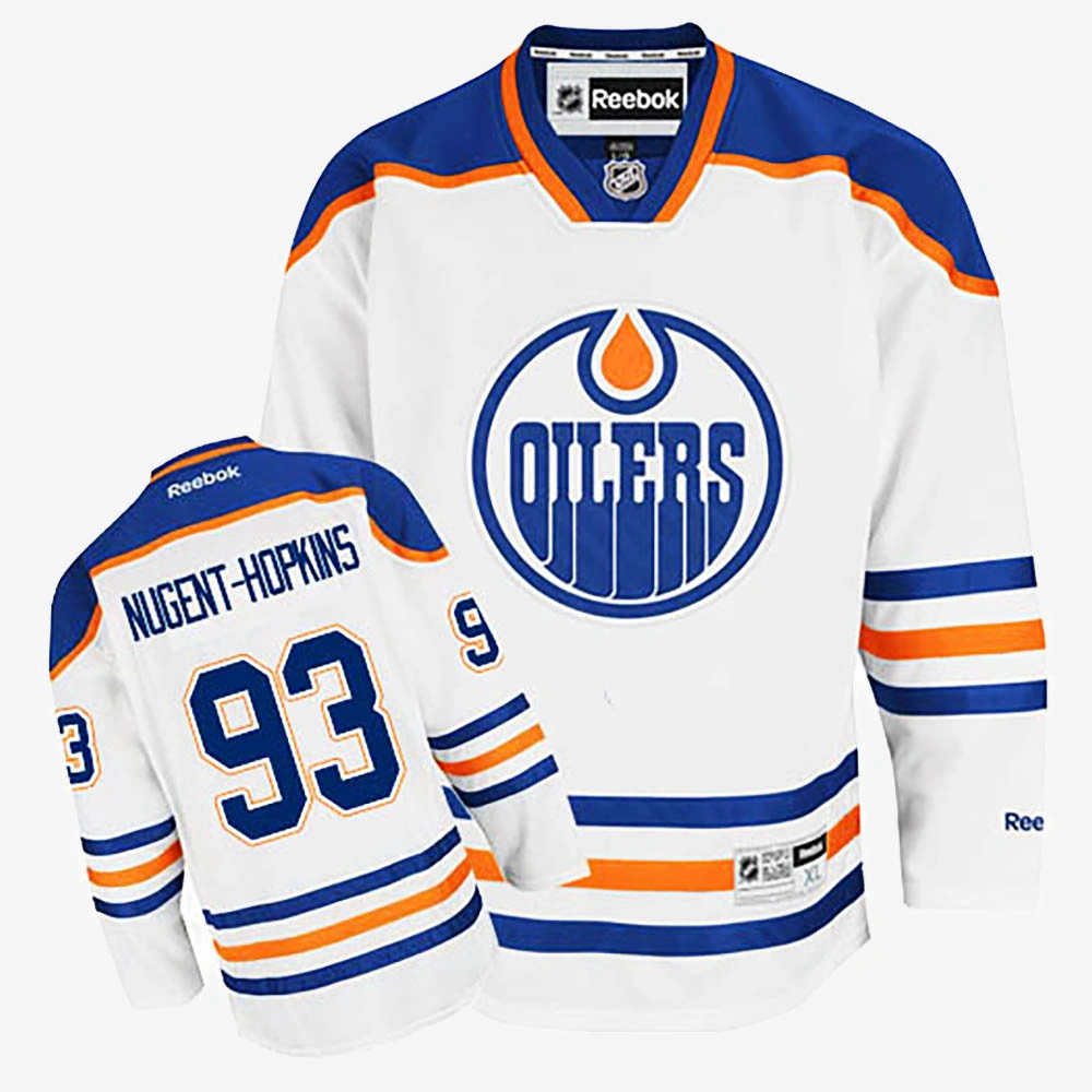 Ryan Nugent-Hopkins Edmonton Oilers White Away Jersey Ryan Nugent-Hopkins Edmonton Oilers White Away Jersey