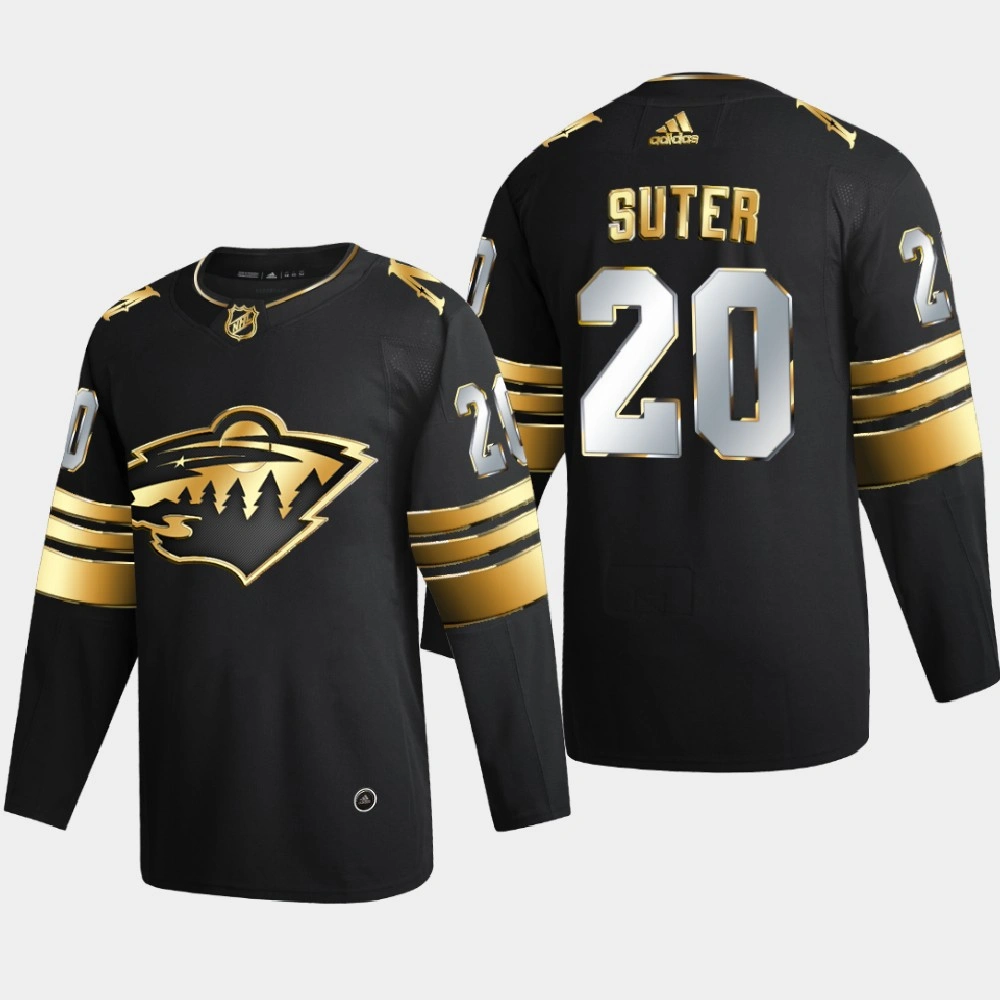 Women's Minnesota Wild Ryan Suter #20 2020-21 Golden Edition Limited Authentic Jersey - Black Women's Minnesota Wild Ryan Suter #20 2020-21 Golden Edition Limited Authentic Jersey - Black