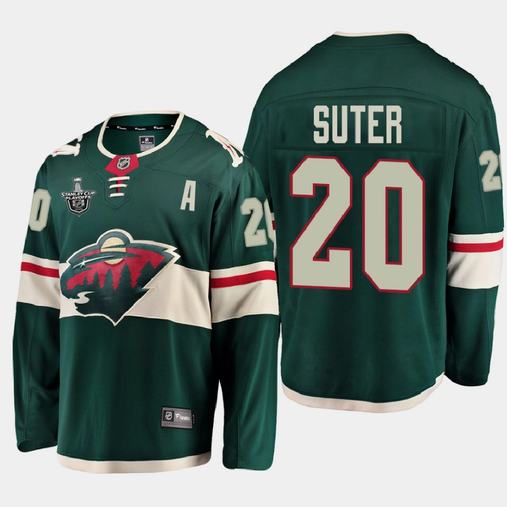 Women's Minnesota Wild Ryan Suter #20 2020 Stanley Cup Playoffs Home Green Jersey