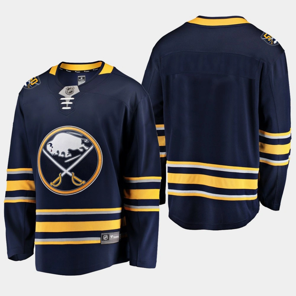 Men's Buffalo Sabres 50th Anniversary Navy Home Jersey Men's Buffalo Sabres 50th Anniversary Navy Home Jersey