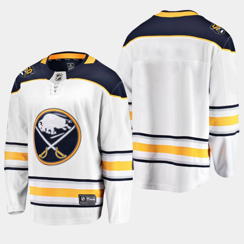 Men's Buffalo Sabres 50th Anniversary White Away Jersey Men's Buffalo Sabres 50th Anniversary White Away Jersey