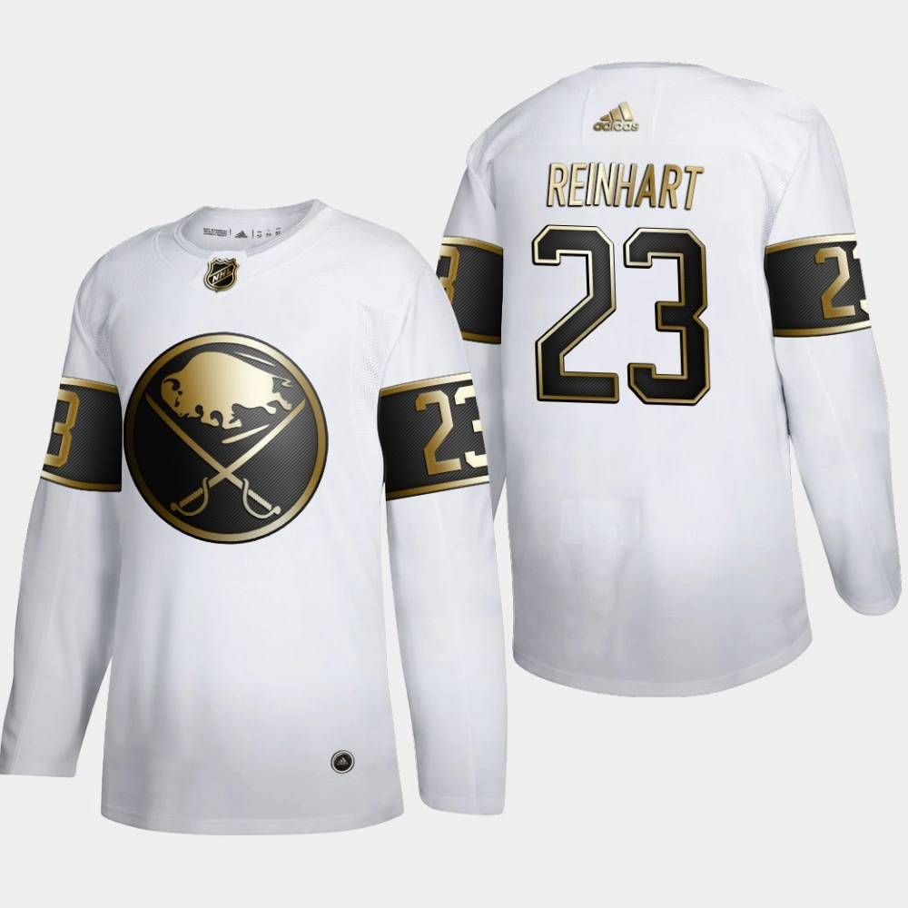 Women's Buffalo Sabres Sam Reinhart #23 NHL Golden Edition White Authentic Jersey Women's Buffalo Sabres Sam Reinhart #23 NHL Golden Edition White Authentic Jersey