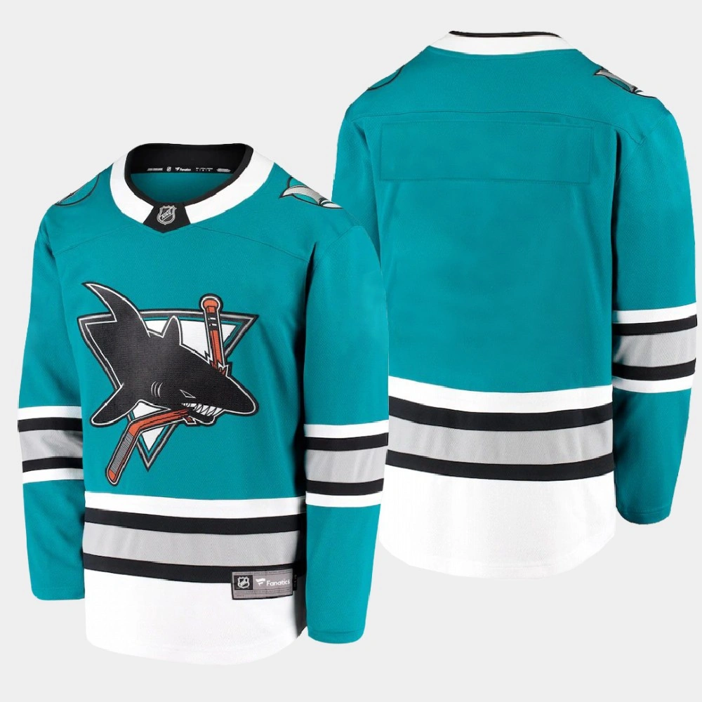 Men's San Jose Sharks Heritage 2020-21 30th Anniversary Premier Teal Jersey