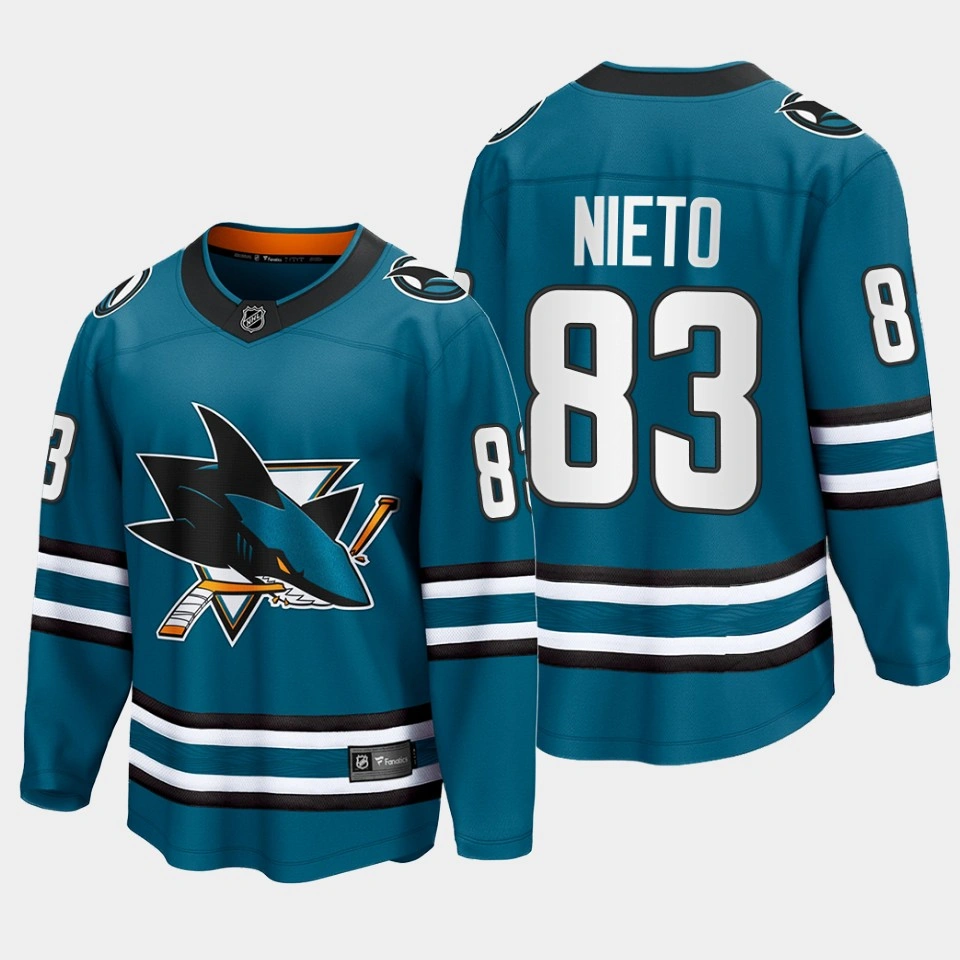 Women's Matt Nieto San Jose Sharks 2022-23 Home The Evolve Teal Jersey