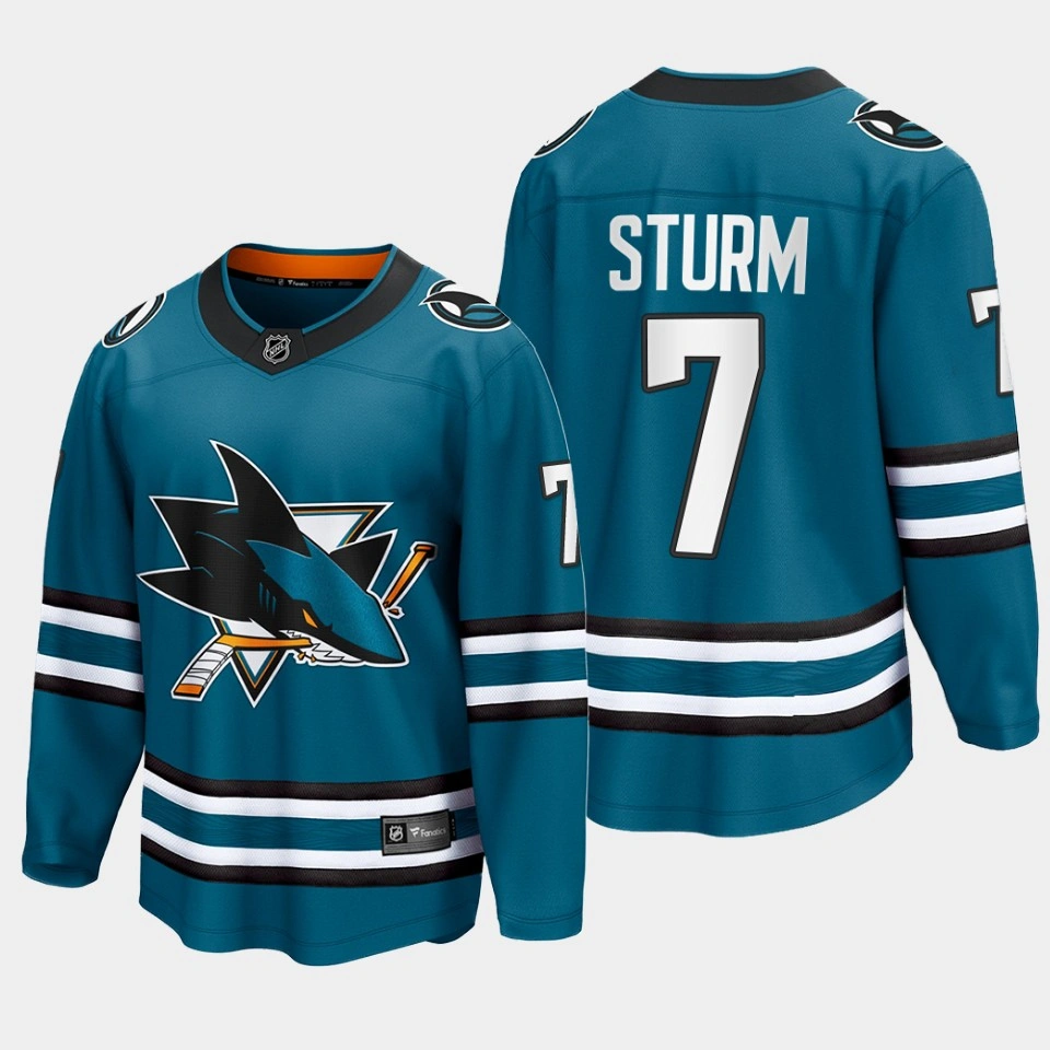 Women's Nico Sturm San Jose Sharks 2022-23 Home The Evolve Teal Jersey