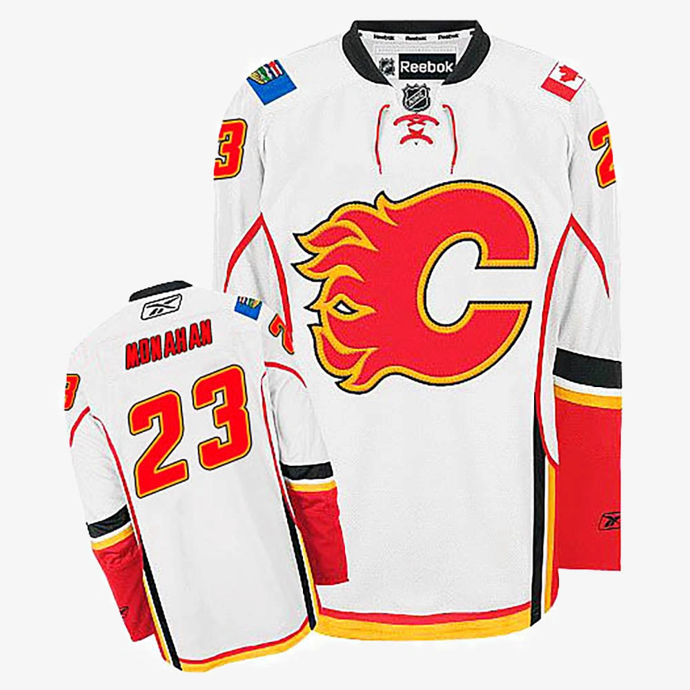 Youth Sean Monahan Calgary Flames White Away Jersey Youth Sean Monahan Calgary Flames White Away Jersey