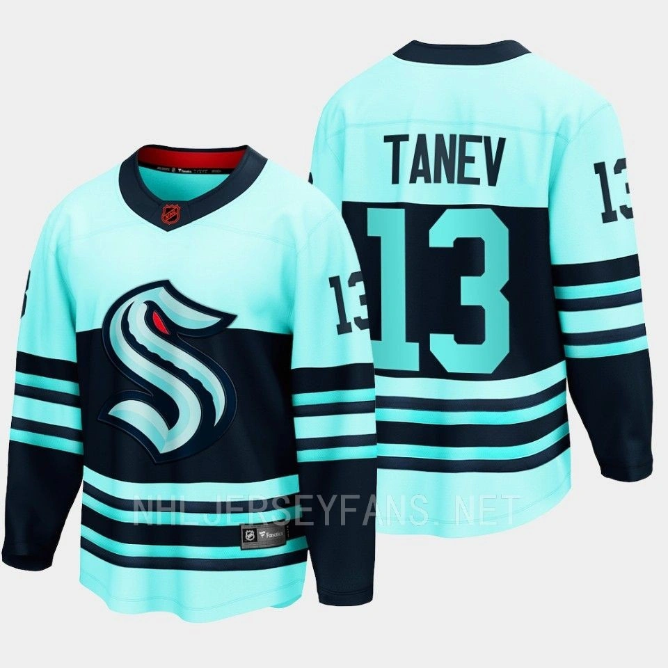 Brandon Tanev Seattle Kraken 2022 Special Edition 2.0 Breakaway Retro Teal Jersey