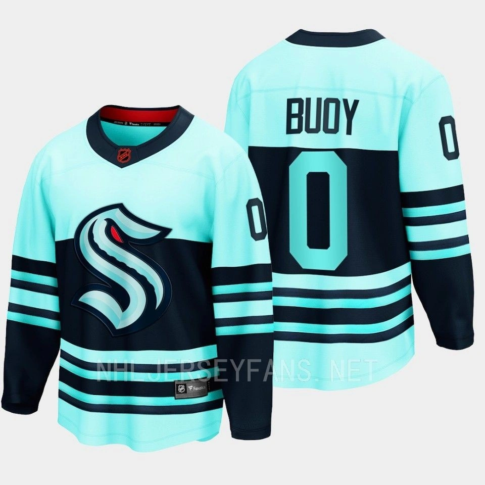 Women's Buoy Seattle Kraken 2022 Special Edition 2.0 Breakaway Retro Teal Jersey