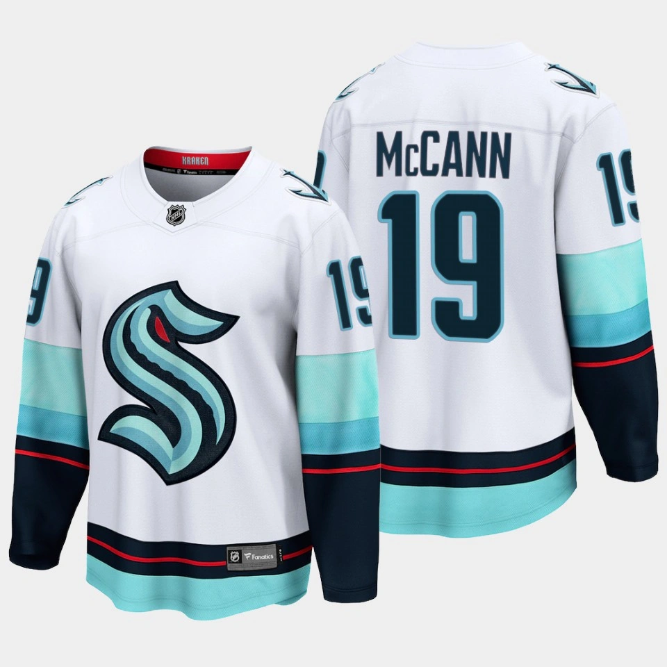 Jared McCann Seattle Kraken 2022 Away Breakaway Player White Jersey