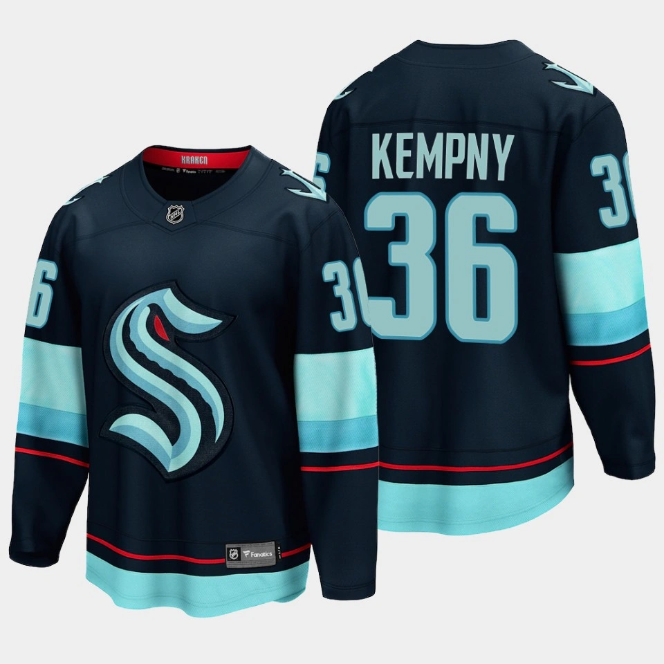 Michal Kempny Seattle Kraken Home Breakaway Player Navy Jersey