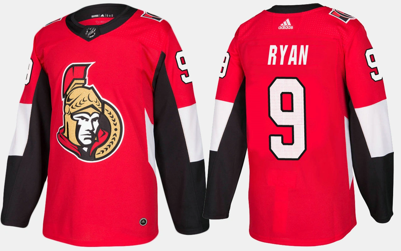 Ottawa Senators #9 Bobby Ryan Home Red Jersey