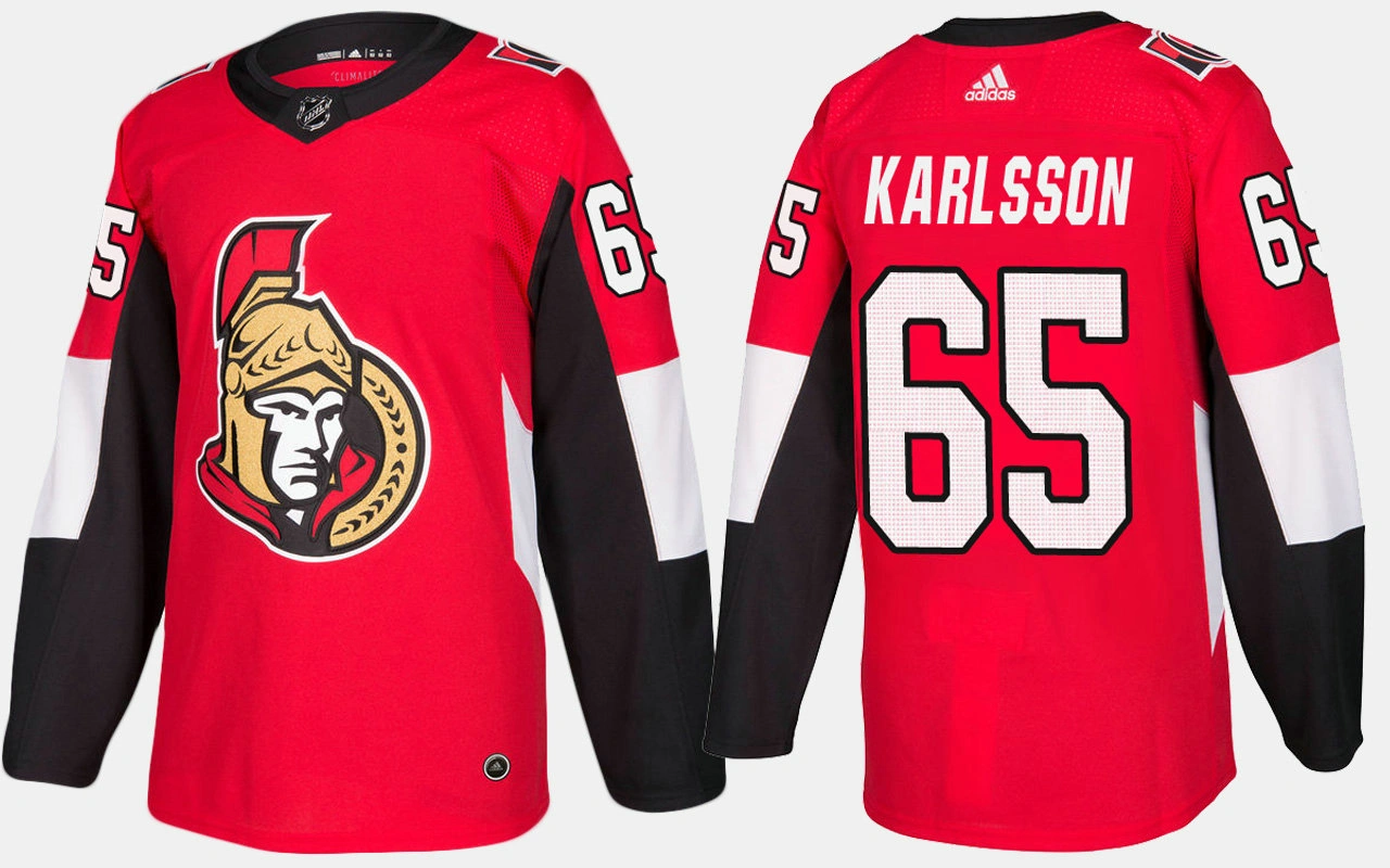 Ottawa Senators #65 Erik Karlsson Home Red Jersey