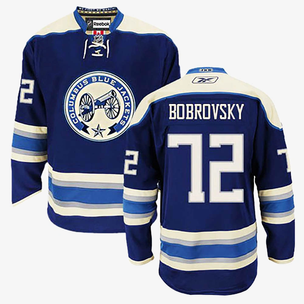 Sergei Bobrovsky Columbus Blue Jackets Navy Blue Alternate Jersey