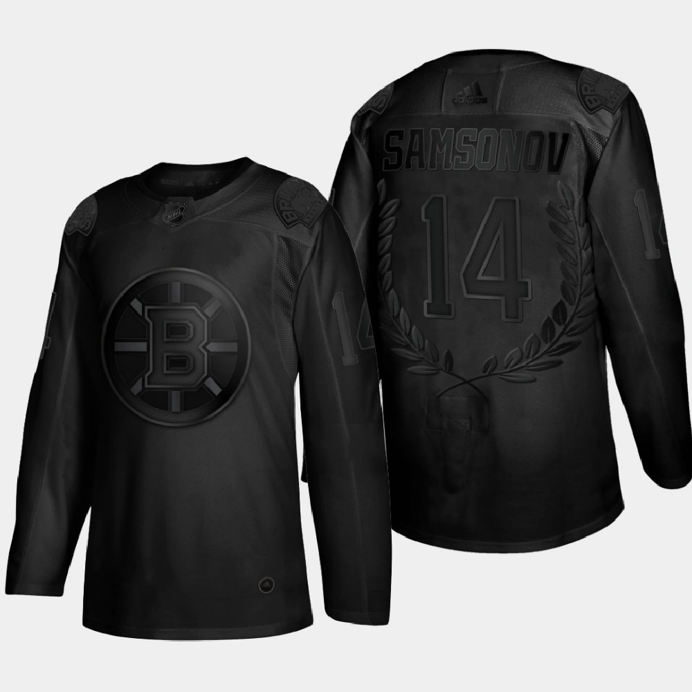 Sergei Samsonov #14 Calder Memorial Trophy Boston Bruins Black Award Jersey Sergei Samsonov #14 Calder Memorial Trophy Boston Bruins Black Award Jersey