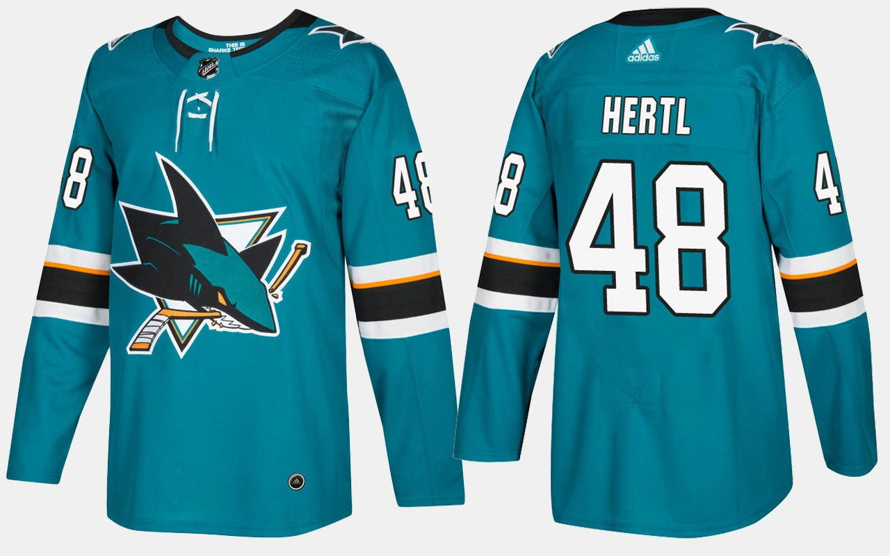 San Jose Sharks #48 Tomas Hertl Home Teal Jersey