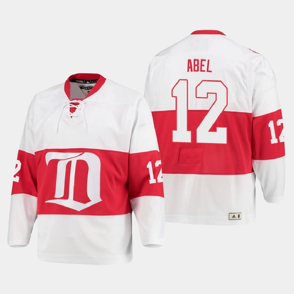 Women's Detroit Red Wings Sid Abel #12 Heritage Authentic White Jersey
