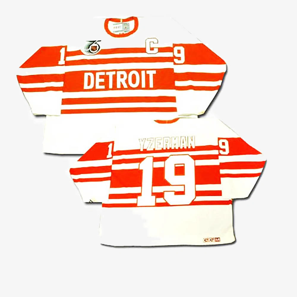 Youth Steve Yzerman Detroit Red Wings White Throwback Jersey