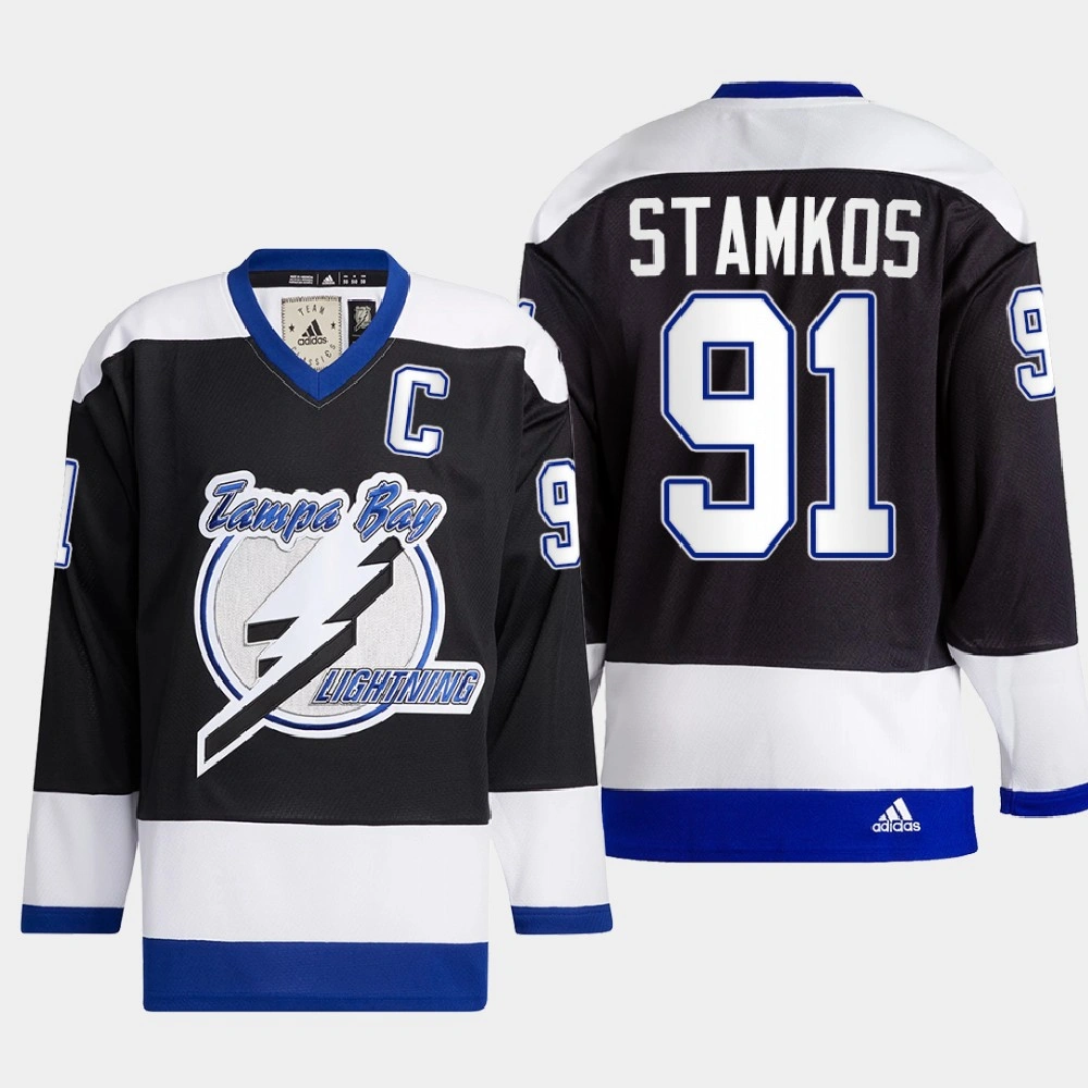 Women's Tampa Bay Lightning Steven Stamkos #91 Team Classics Black Jersey Heritage