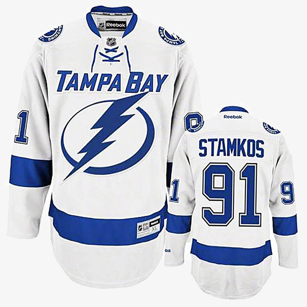 Women's Steven Stamkos Tampa Bay Lightning White Away Jersey