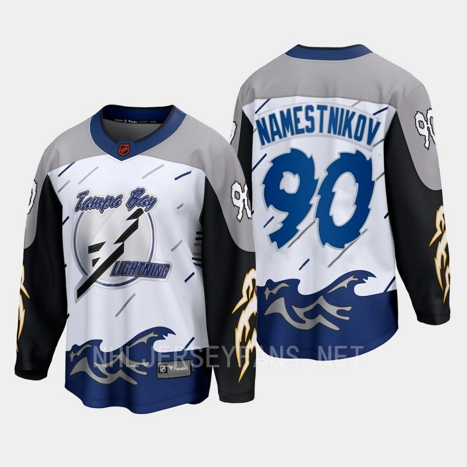 Women's Vladislav Namestnikov Tampa Bay Lightning 2022 Special Edition 2.0 Breakaway Retro White Jersey