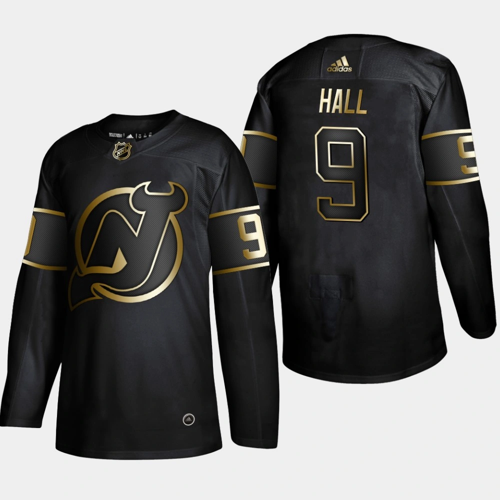 Youth New Jersey Devils Taylor Hall #9 2019 NHL Golden Edition Black Authentic Player Jersey Youth New Jersey Devils Taylor Hall #9 2019 NHL Golden Edition Black Authentic Player Jersey