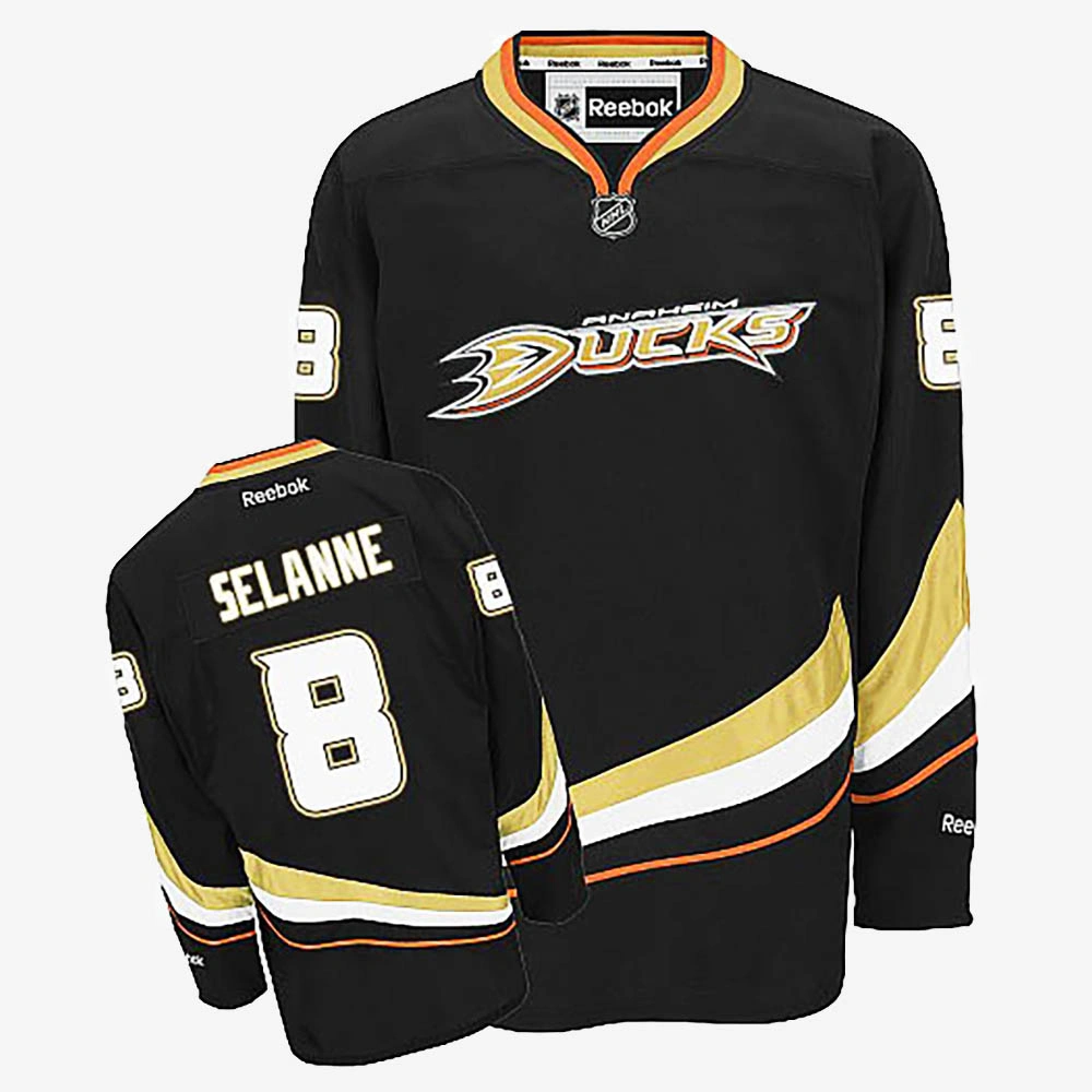 Women's Teemu Selanne Anaheim Ducks Black Home Jersey