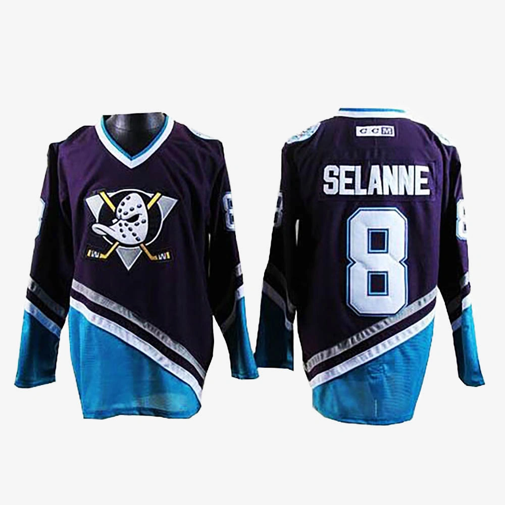 Teemu Selanne Anaheim Ducks Purple/Turquoise Throwback Jersey