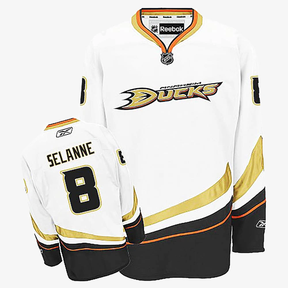 Women's Teemu Selanne Anaheim Ducks White Away Jersey
