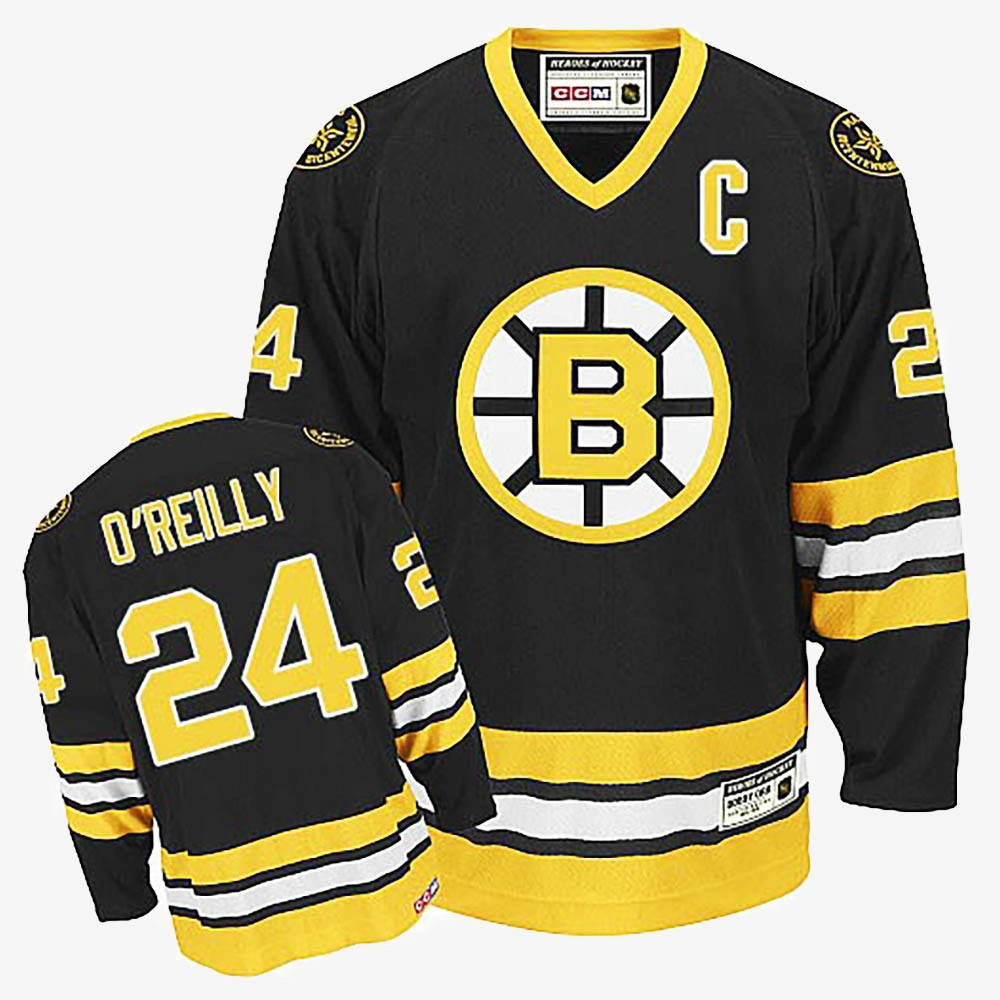 Terry O'Reilly Boston Bruins Black Throwback Jersey
