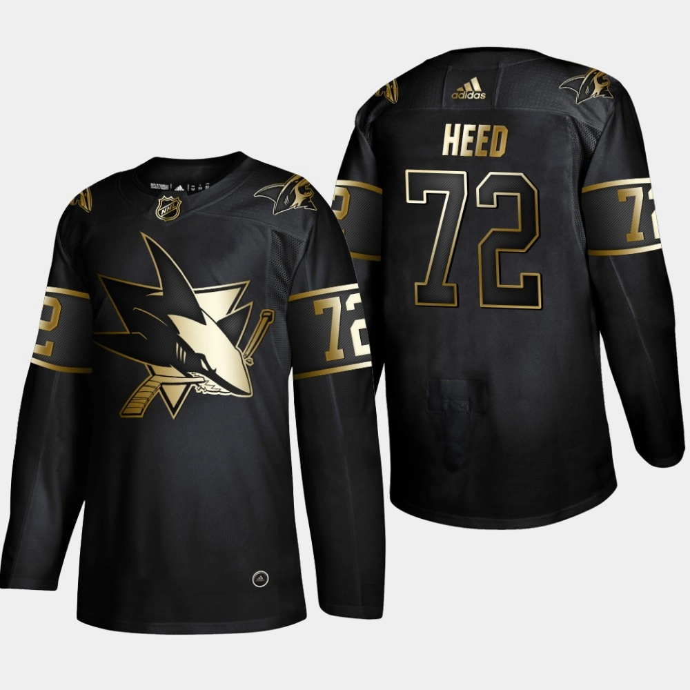 Youth San Jose Sharks Tim Heed #72 2019 NHL Golden Edition Black Authentic Player Jersey