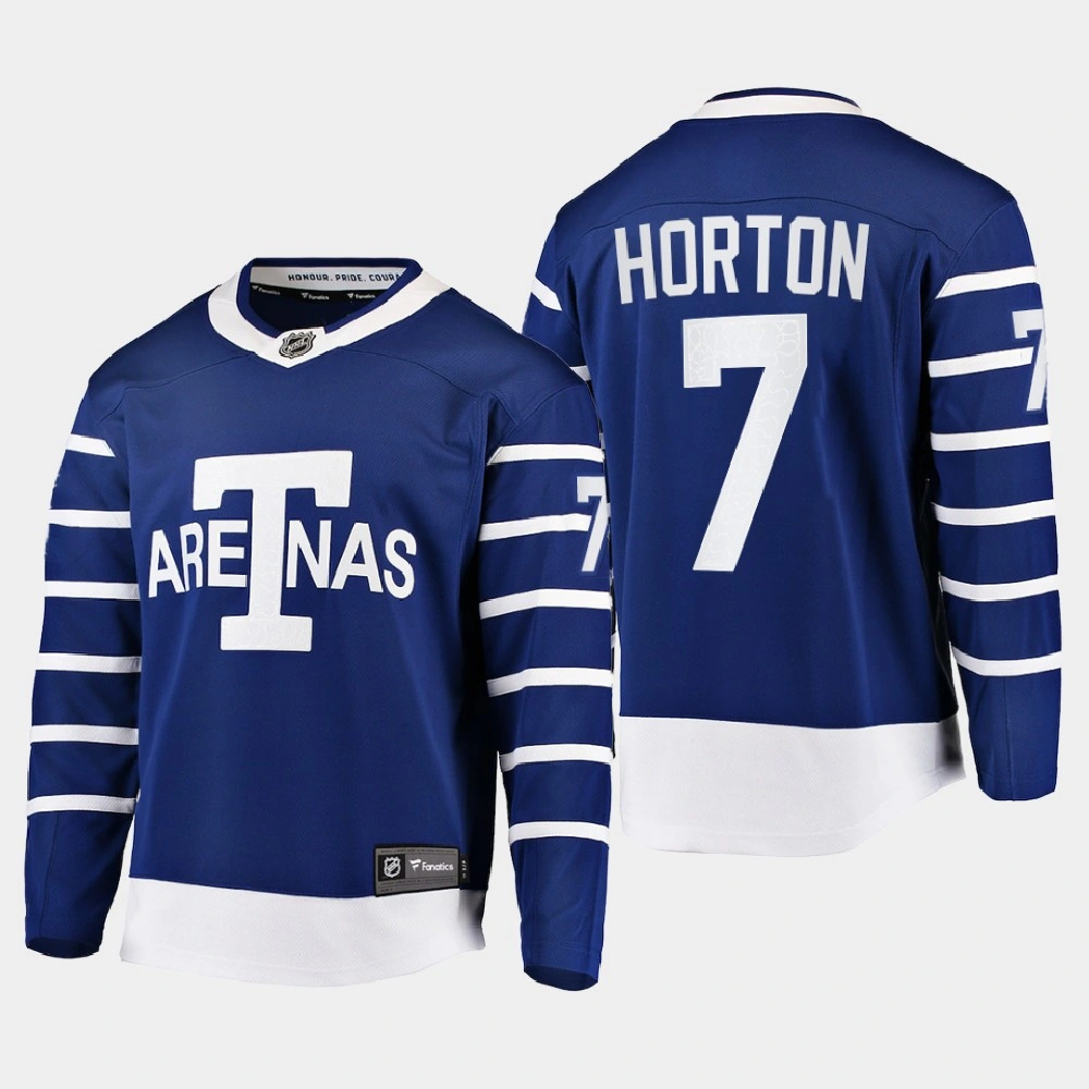 Women's Toronto Maple Leafs Tim Horton #7 Team Classics Blue Jersey Heritage