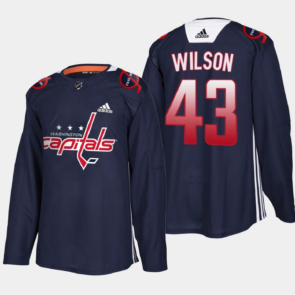 Men's Washington Capitals Tom Wilson #43 Black History Night Navy Jersey