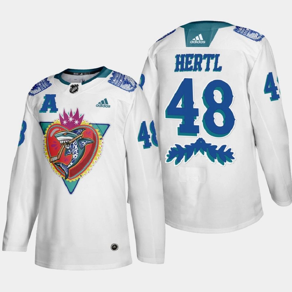 Women's San Jose Sharks Tomas Hertl #48 Los Tiburones Night White Jersey Women's San Jose Sharks Tomas Hertl #48 Los Tiburones Night White Jersey