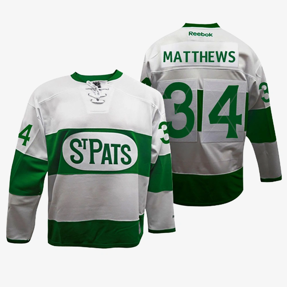 Youth Auston Matthews Toronto Maple Leafs White Toronto St. Pats Throwback Jersey