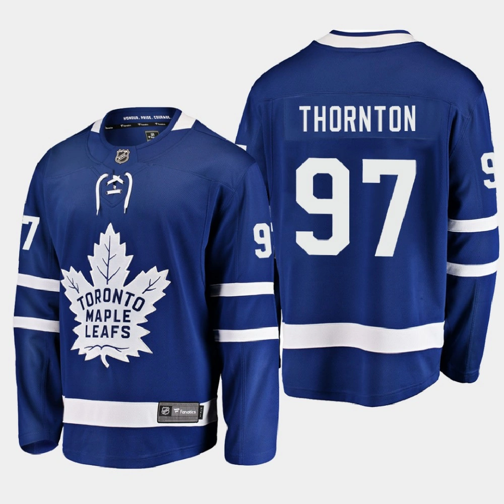 Men's Toronto Maple Leafs Joe Thornton #97 Home 2020-21 Breakaway Player Blue Jersey