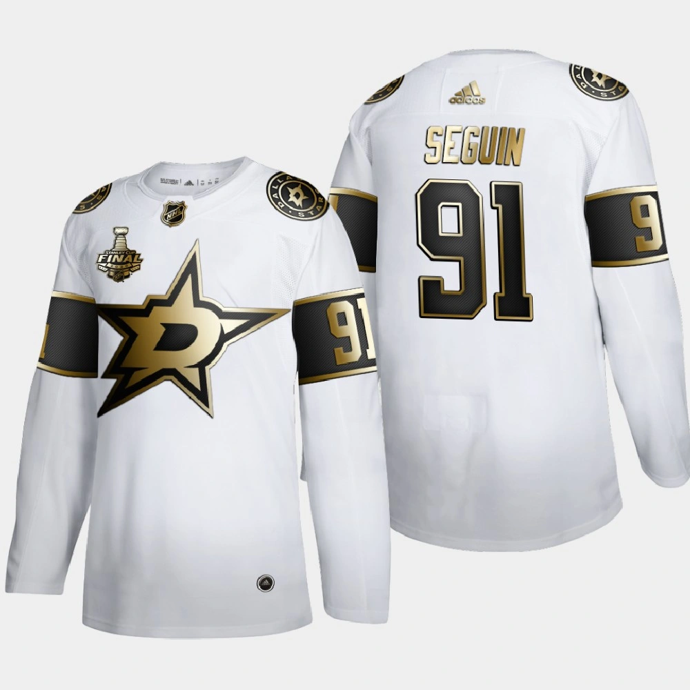 Women's Dallas Stars Tyler Seguin #91 2020 Stanley Cup Final Gold Limited White Jersey Women's Dallas Stars Tyler Seguin #91 2020 Stanley Cup Final Gold Limited White Jersey