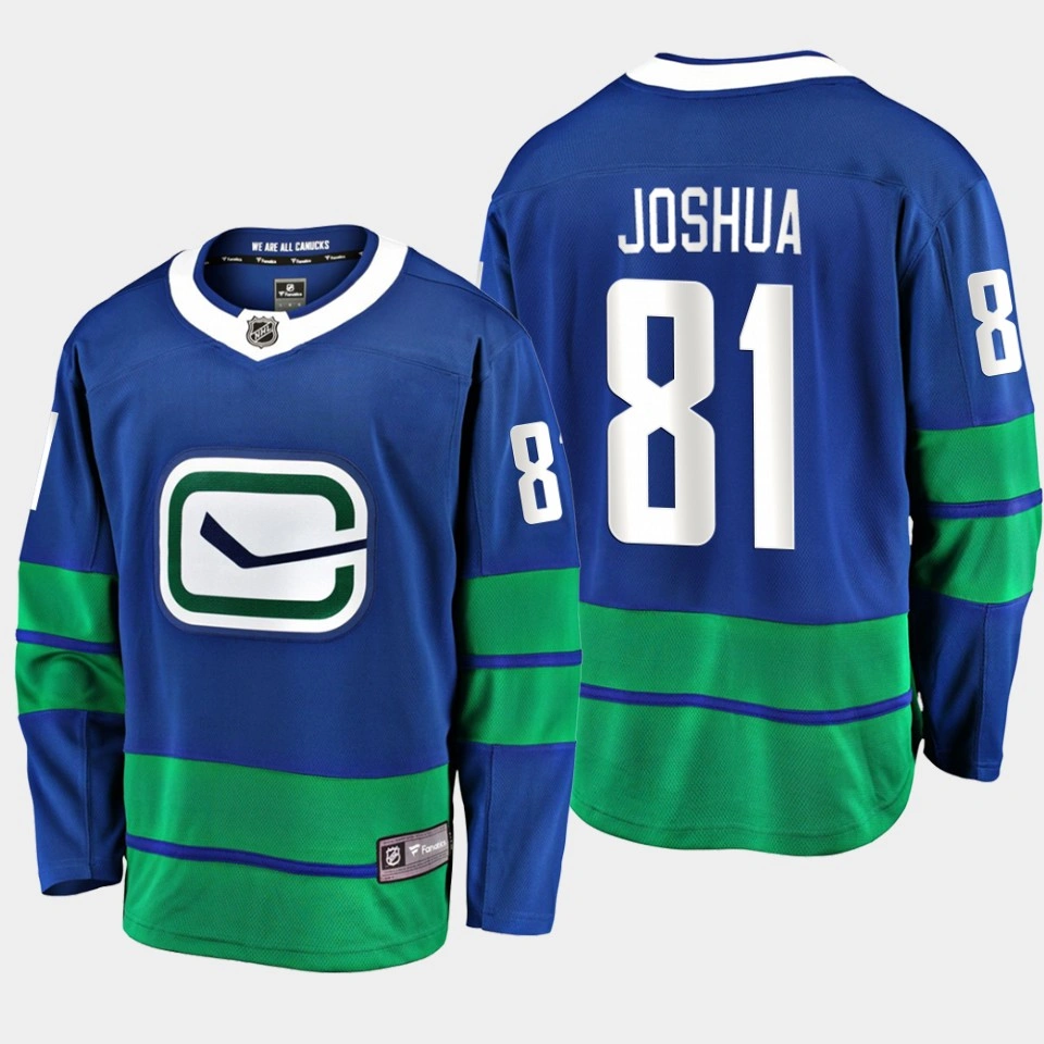 Women's Vancouver Canucks Dakota Joshua Alternate Blue #81 Jersey Breakaway Player