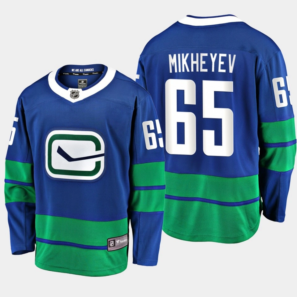 Women's Vancouver Canucks Ilya Mikheyev Alternate Blue #65 Jersey Breakaway Player