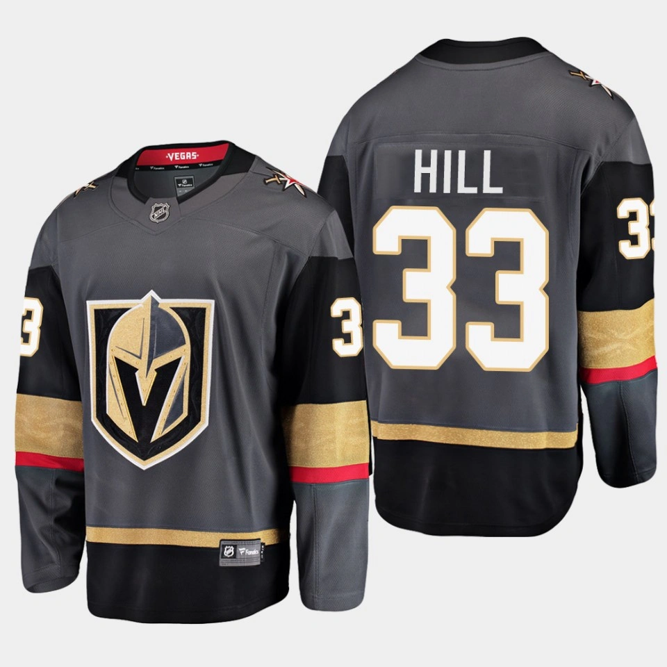 Vegas Golden Knights Adin Hill Alternate Black #33 Jersey Breakaway Player