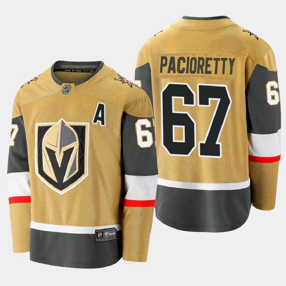 Men's Vegas Golden Knights Max Pacioretty #67 Alternate 2020-21 Premier Gold Jersey
