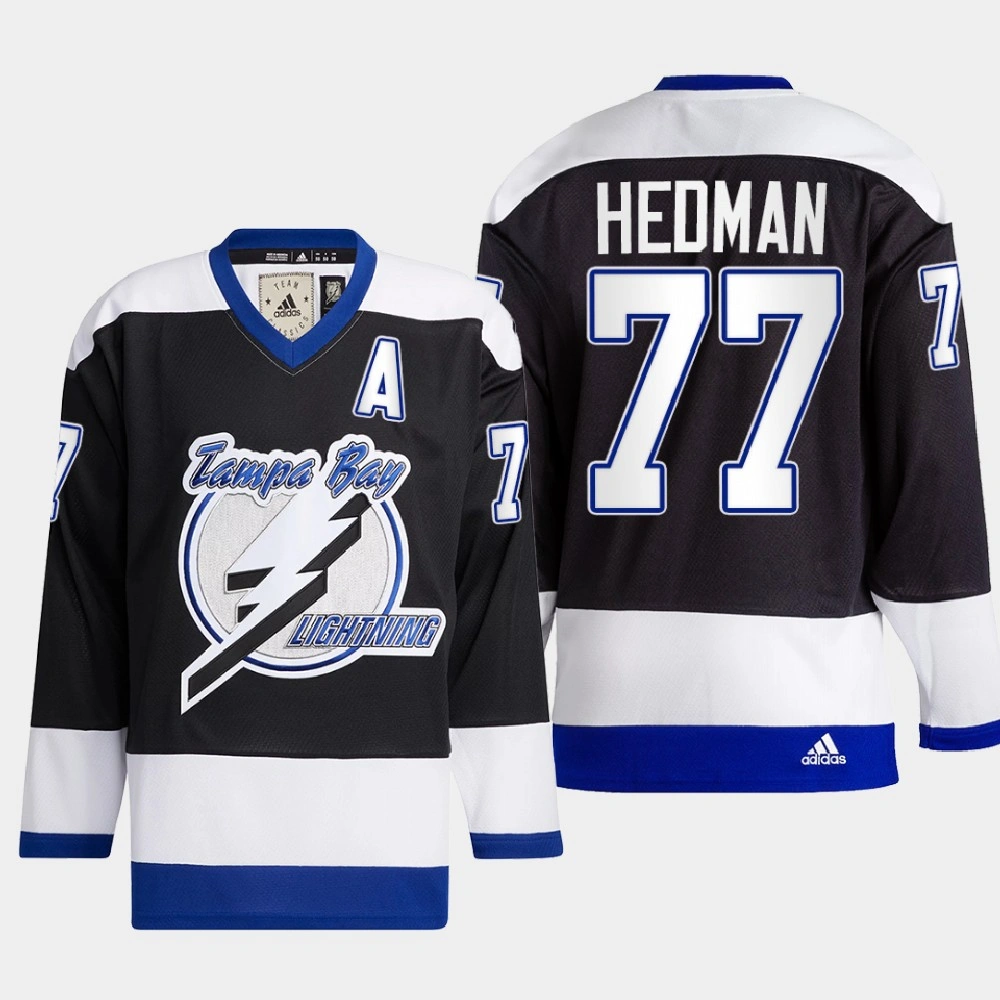 Tampa Bay Lightning Victor Hedman #77 Team Classics Black Jersey Heritage Tampa Bay Lightning Victor Hedman #77 Team Classics Black Jersey Heritage