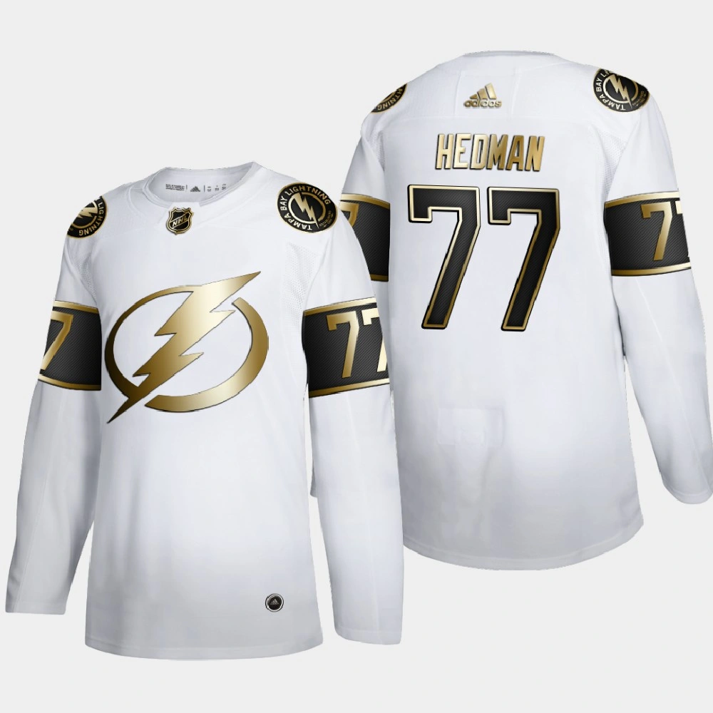 Men's Tampa Bay Lightning Victor Hedman #77 2020 Norris Trophy White Jersey