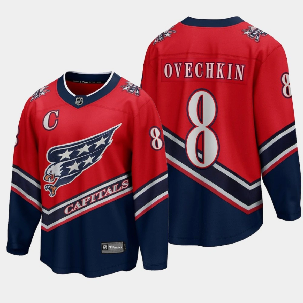 Men's Washington Capitals Alexander Ovechkin #8 Special Edition 2020-21 Breakaway Player Red Jersey