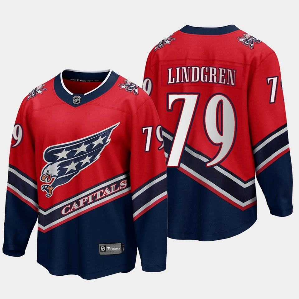 Youth Charlie Lindgren Washington Capitals 2022 Special Edition Reverse Retro Red Jersey
