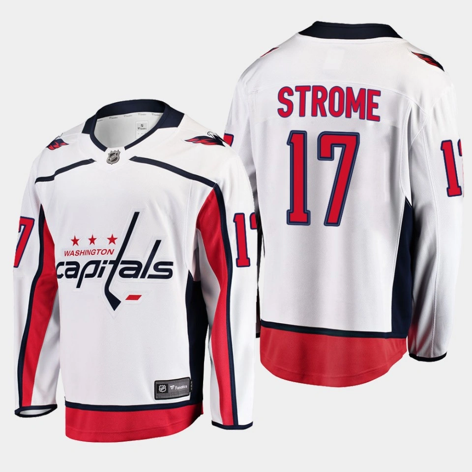Dylan Strome Washington Capitals 2022 Away Breakaway Player White Jersey Dylan Strome Washington Capitals 2022 Away Breakaway Player White Jersey