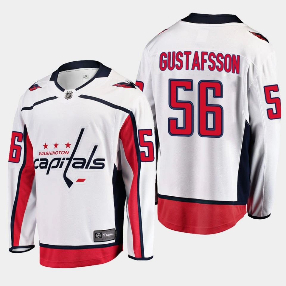 Women's Erik Gustafsson Washington Capitals 2022 Away Breakaway Player White Jersey